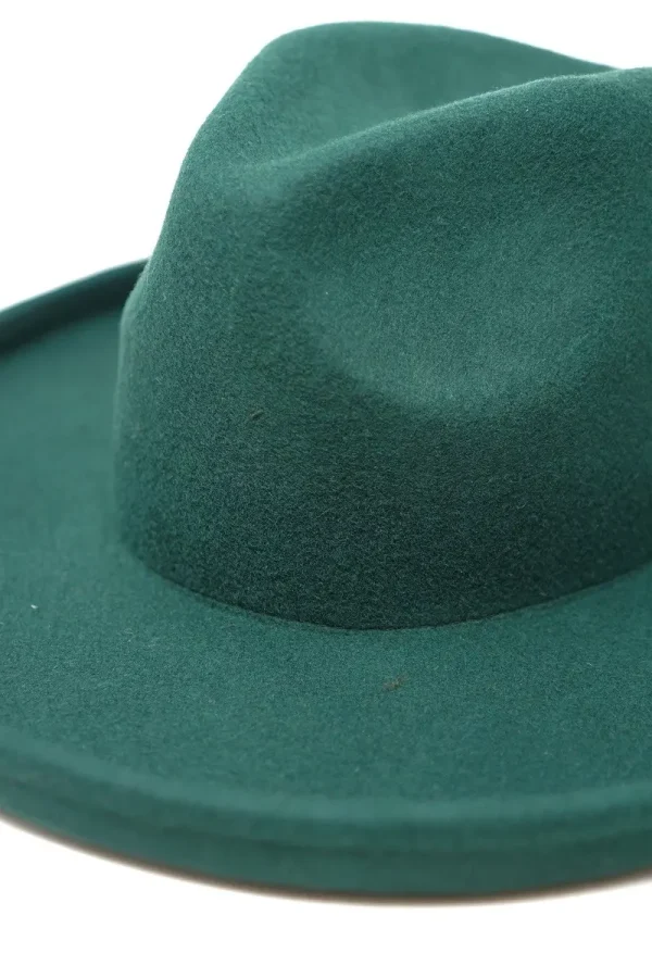 Hana Pencil Brim Rancher Hat in Green by Vanelegance
