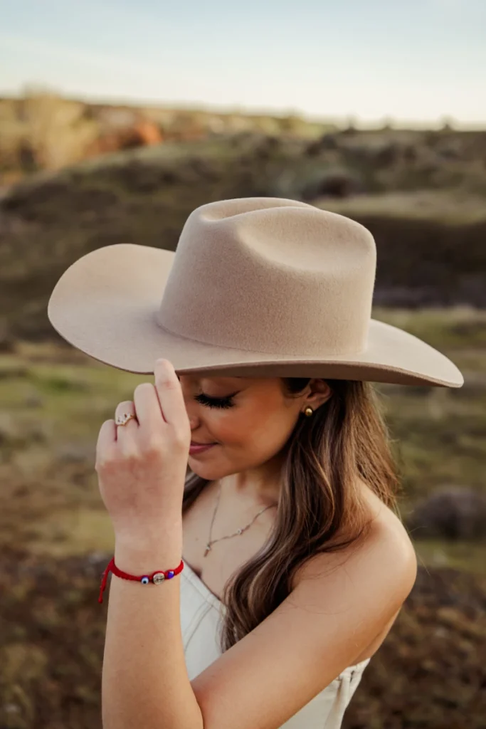 Sadie Cowgirl Hat in Taupe