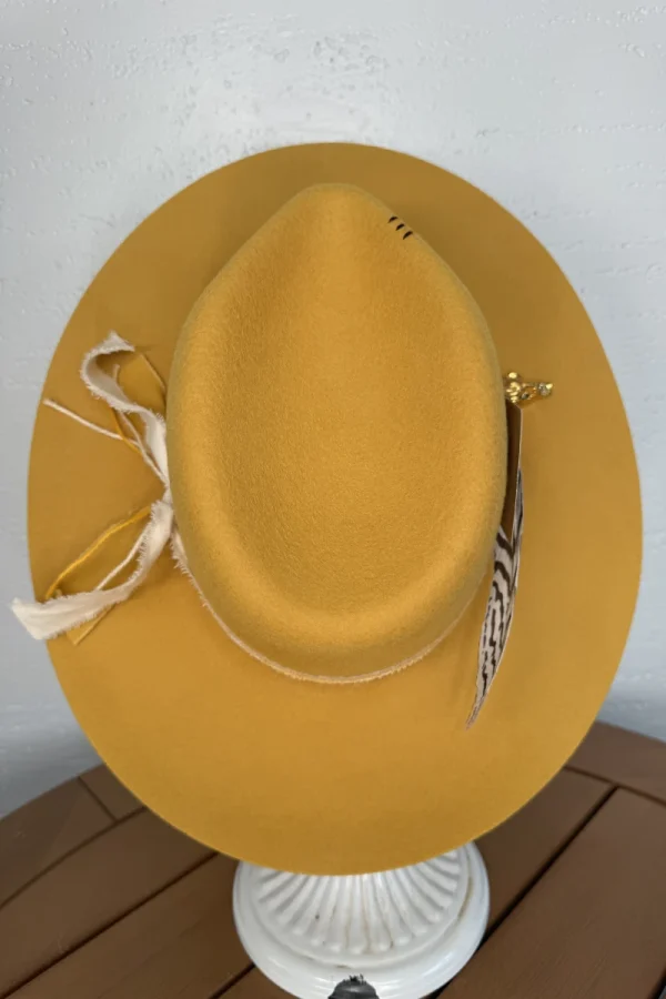 Nyla Custom Boho Hat for Women in Mustard