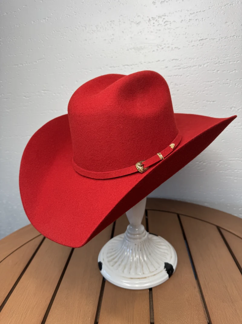 Ruby Cowgirl Hat In Red 2